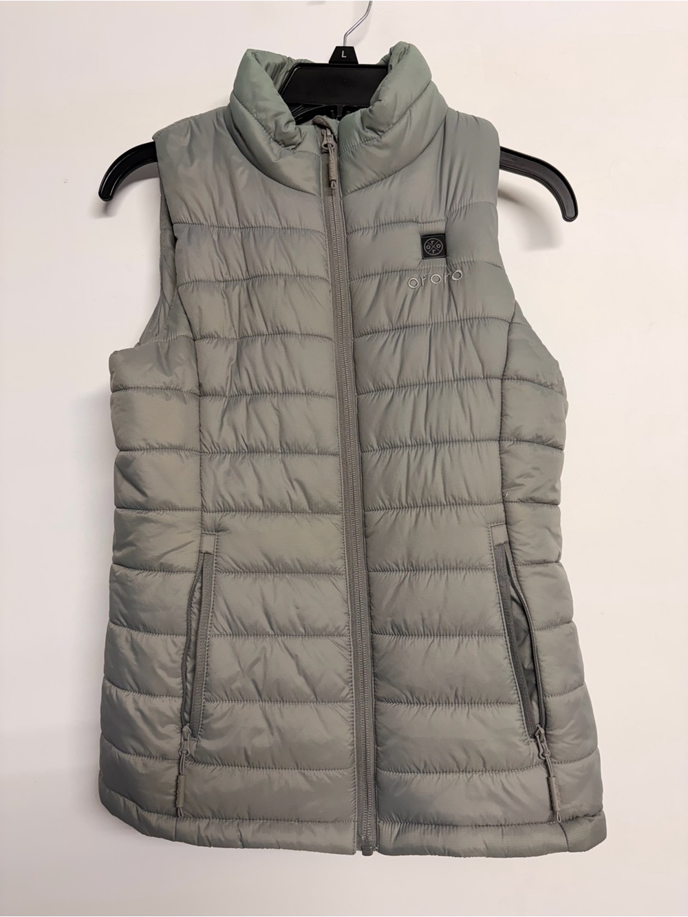 Ororo Light Gray Quilted Puffer Heated Lumbar Vest